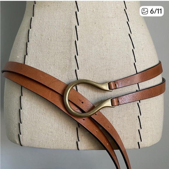 LAST ONE! Sundance Horseshoe Wrap Belt II, NWT, Large, Color: “Saddle” - Picture 10 of 16
